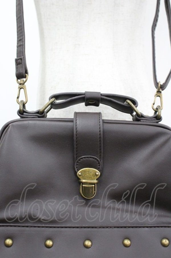 画像4: axes femme kawaii / クラシックドクターバッグ  ブラウン I-26-04-08-034-AX-BG-TE-ZI (4)