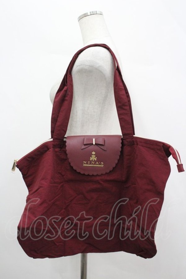 画像1: m petit by misako / AMフラップエコバッグ  赤 I-26-04-08-035-LO-ZA-HR-ZI (1)