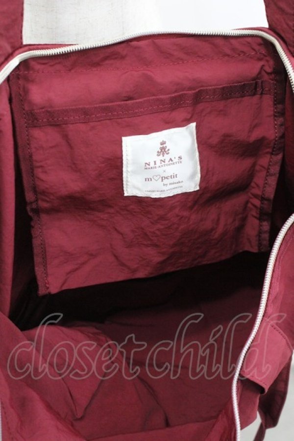 画像3: m petit by misako / AMフラップエコバッグ  赤 I-26-04-08-035-LO-ZA-HR-ZI (3)
