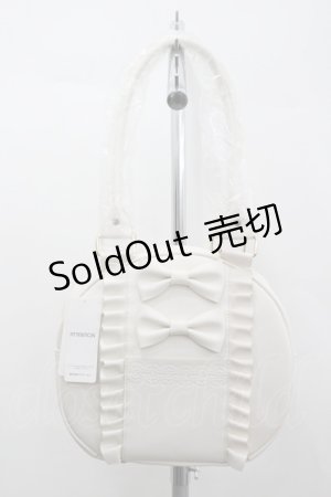 画像: axes femme kawaii / ツインリボンラウンドバッグ  生成り I-26-04-08-039-AX-BG-TE-ZI