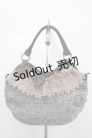 画像: axes femme / ツイードバッグ  ブラウン I-26-04-08-040-AX-BG-SA-ZI