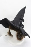 画像1: LOLITAその他(お買取対象外) / リボン魔女ハット  黒 I-26-04-08-047-LO-AC-SA-ZI (1)