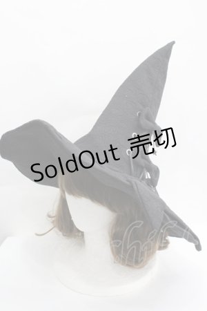 画像: LOLITAその他(お買取対象外) / リボン魔女ハット  黒 I-26-04-08-047-LO-AC-SA-ZI