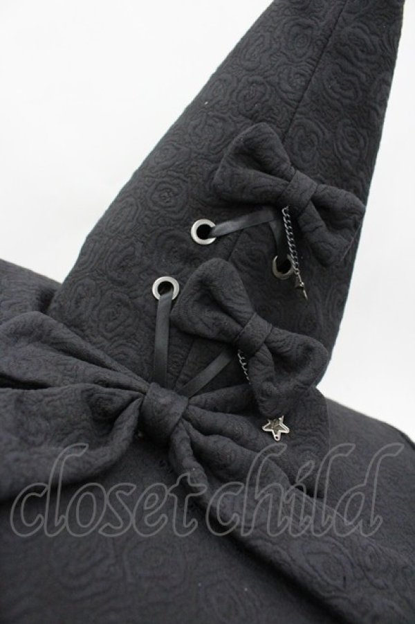 画像4: LOLITAその他(お買取対象外) / リボン魔女ハット  黒 I-26-04-08-047-LO-AC-SA-ZI (4)