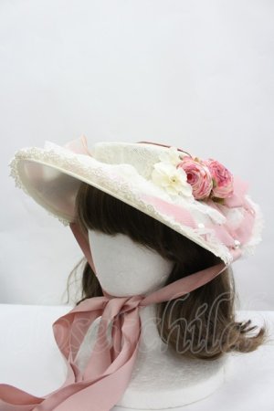 画像: LOLITAその他(お買取対象外) / ローズリボンハット・お袖とめセット  ピンクｘアイボリー I-26-04-08-049-LO-AC-SA-ZI