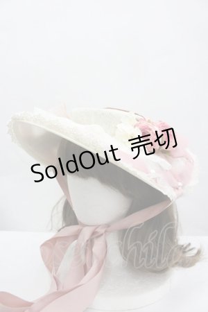 画像: LOLITAその他(お買取対象外) / ローズリボンハット・お袖とめセット  ピンクｘアイボリー I-26-04-08-049-LO-AC-SA-ZI