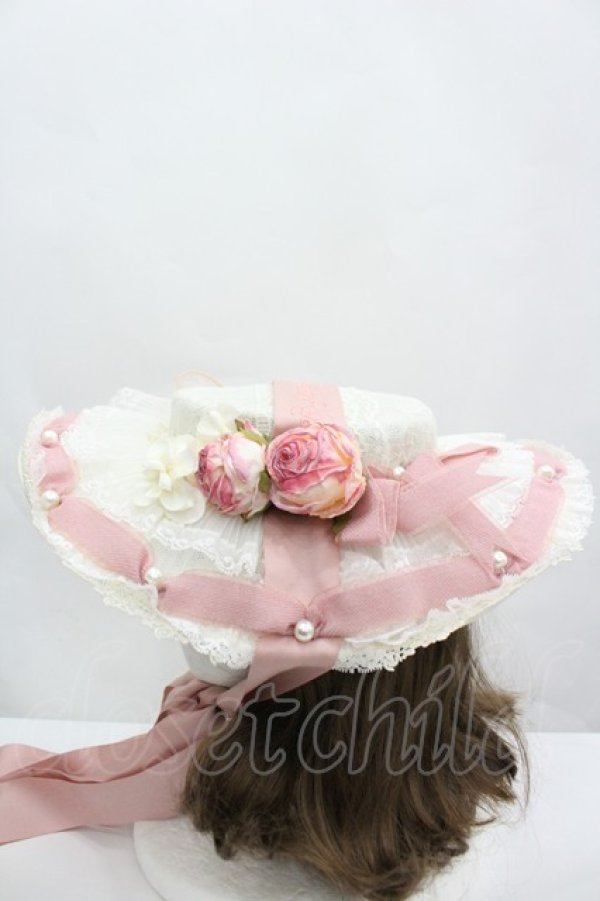 画像2: LOLITAその他(お買取対象外) / ローズリボンハット・お袖とめセット  ピンクｘアイボリー I-26-04-08-049-LO-AC-SA-ZI (2)