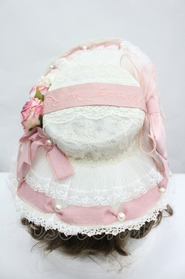 画像4: LOLITAその他(お買取対象外) / ローズリボンハット・お袖とめセット  ピンクｘアイボリー I-26-04-08-049-LO-AC-SA-ZI (4)