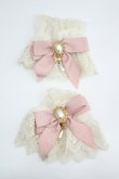 画像7: LOLITAその他(お買取対象外) / ローズリボンハット・お袖とめセット  ピンクｘアイボリー I-26-04-08-049-LO-AC-SA-ZI (7)