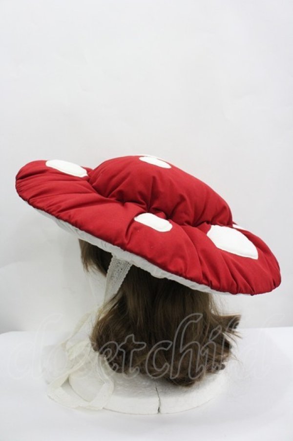 画像3: 十二月暖暖 / きのこデザインハット  赤Ｘ白 I-26-04-08-050-LO-AC-SA-ZI (3)