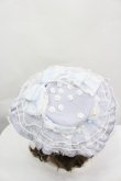 画像2: LOLITAその他(お買取対象外) / フラワーチュールリボンハットセット  ラベンダーＸ白 I-26-04-08-051-LO-AC-SA-ZI (2)