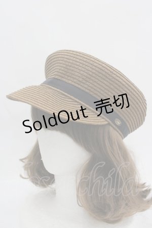 画像: axes femme POETIQUE / グログランリボンキャスケット  ブラウン I-26-04-08-052-AX-AC-SA-ZI