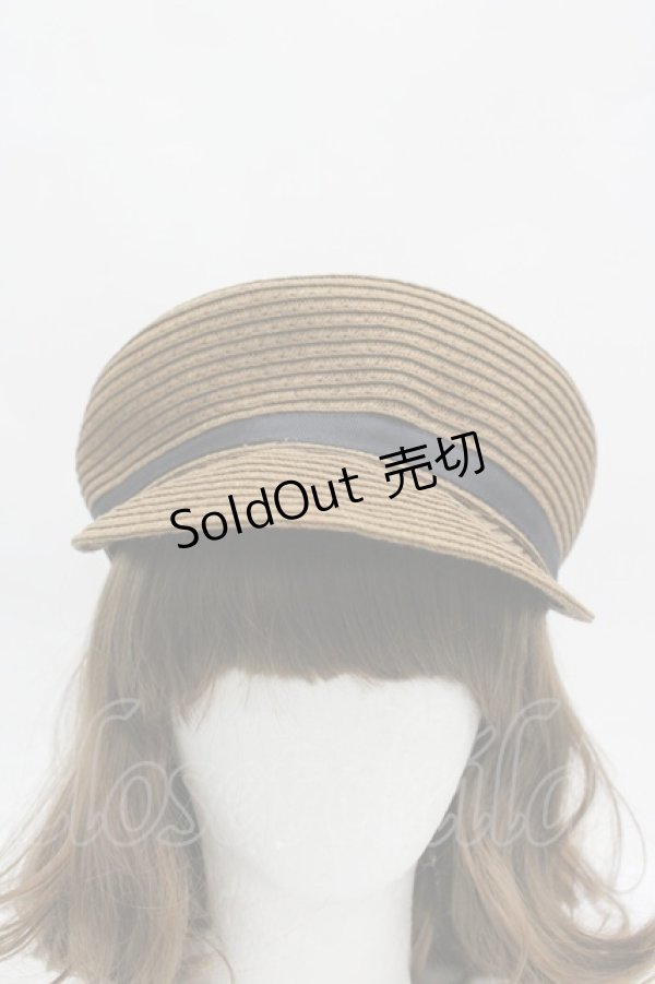 画像3: axes femme POETIQUE / グログランリボンキャスケット  ブラウン I-26-04-08-052-AX-AC-SA-ZI (3)