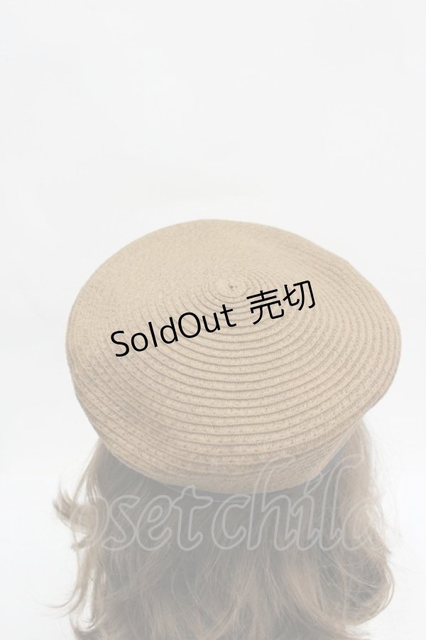 画像4: axes femme POETIQUE / グログランリボンキャスケット  ブラウン I-26-04-08-052-AX-AC-SA-ZI (4)