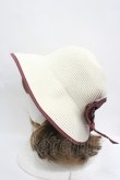 画像2: axes femme / リボンポケッタブルUVHAT  キナリ I-26-04-08-053-AX-AC-SA-ZI (2)