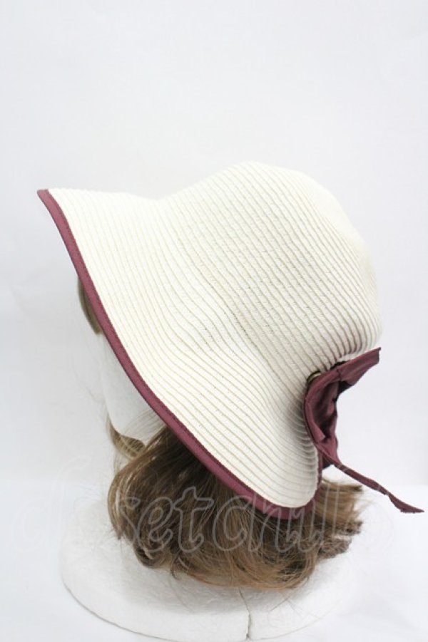 画像2: axes femme / リボンポケッタブルUVHAT  キナリ I-26-04-08-053-AX-AC-SA-ZI (2)