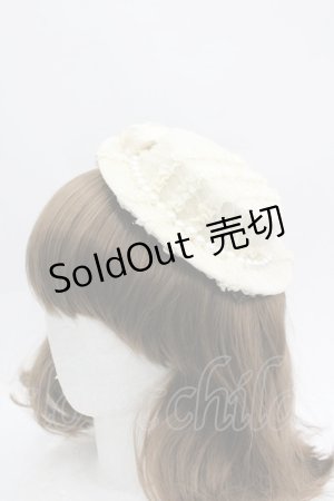 画像: LOLITAその他(お買取対象外) / ドットチュール重ねミニハット  生成り I-26-04-08-054-LO-AC-SA-ZI