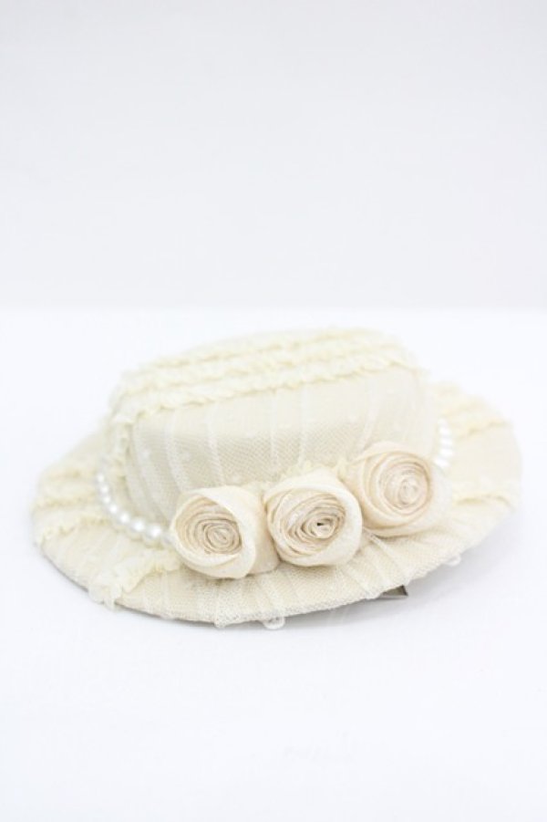 画像5: LOLITAその他(お買取対象外) / ドットチュール重ねミニハット  生成り I-26-04-08-054-LO-AC-SA-ZI (5)