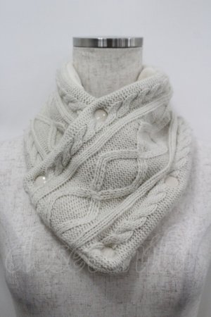 画像: axes femme / ケーブル編みスヌーペット  キナリ I-26-04-08-009-AX-ZA-SA-ZI