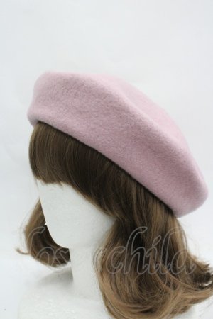 画像: axes femme / リボン付2WAYリブベレー  ピンク I-26-04-08-056-AX-AC-SA-ZI