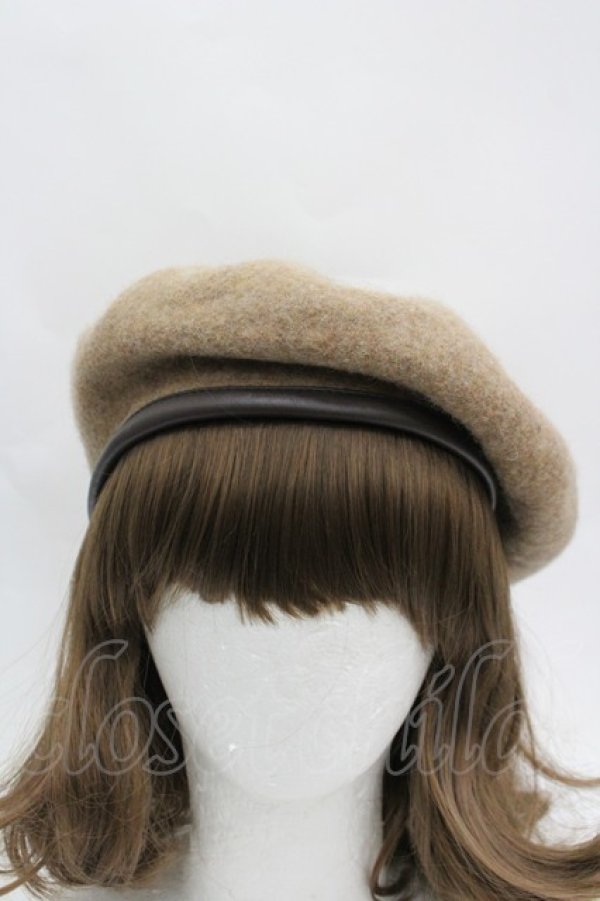 画像2: axes femme / パイピングベレー  ブラウン I-26-04-08-057-AX-AC-SA-ZI (2)