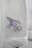 画像7: LOLITAその他(お買取対象外) / レースプリント&リボンハーフボンネットセット  ラベンダー I-26-04-08-061-LO-AC-SA-ZI (7)