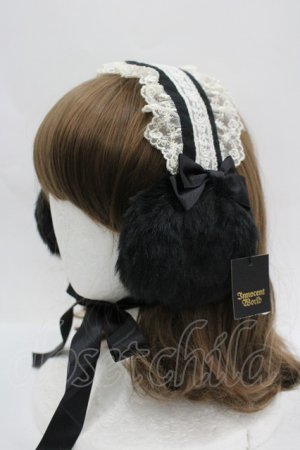 画像: Innocent World / HAT クラシカルファーイヤマフ  ブラック I-26-04-08-067-IW-AC-SA-ZI