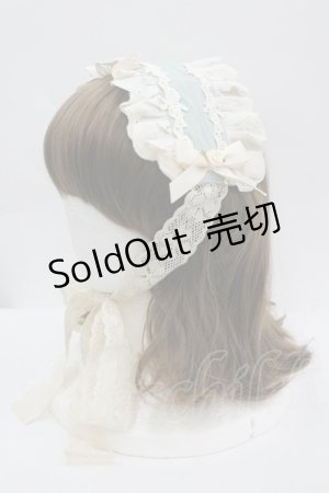 画像: LOLITAその他(お買取対象外) / レースリボンローズヘッドドレス  サックスＸ生成り I-26-04-08-072-LO-AC-SA-ZI