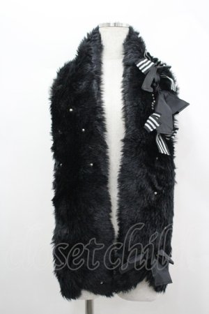 画像: Juliette et Justine / ファーマフラー  ブラック I-26-04-08-011-CL-ZA-SA-ZI