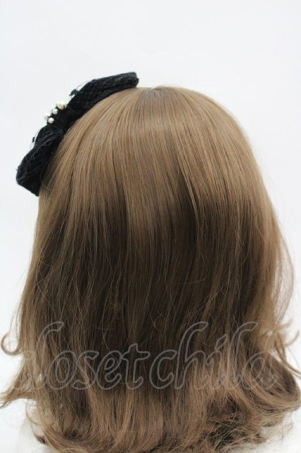 画像3: Emily Temple cute / ベルベットリボンカチューシャ  ブラック I-26-04-08-076-ET-AC-SA-ZI (3)