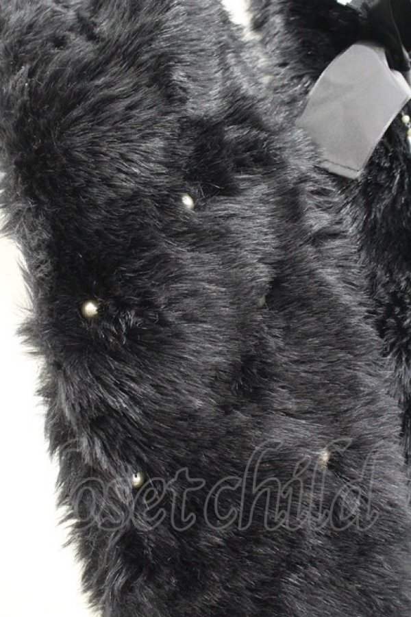 画像4: Juliette et Justine / ファーマフラー  ブラック I-26-04-08-011-CL-ZA-SA-ZI (4)