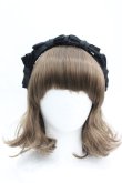 画像1: LOLITAその他(お買取対象外) / 4つリボンカチューシャ  黒 I-26-04-08-084-LO-AC-SA-ZI (1)