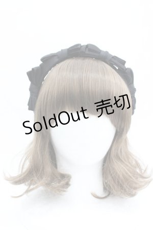 画像: LOLITAその他(お買取対象外) / 4つリボンカチューシャ  黒 I-26-04-08-084-LO-AC-SA-ZI