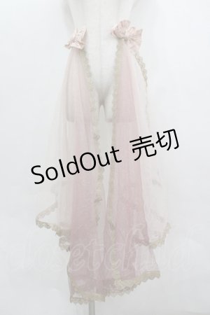画像: LOLITAその他(お買取対象外) / リボンラメチュールショール  ピンクｘゴールド I-26-04-08-012-LO-ZA-SA-ZI