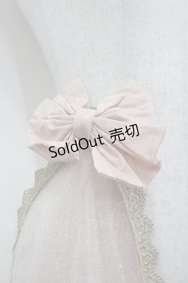 画像2: LOLITAその他(お買取対象外) / リボンラメチュールショール  ピンクｘゴールド I-26-04-08-012-LO-ZA-SA-ZI (2)