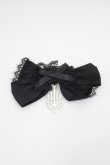 画像1: LOLITAその他(お買取対象外) / シャンデリアモチーフリボンクリップ  黒Ｘシルバー I-26-04-08-091-LO-AC-SA-ZI (1)