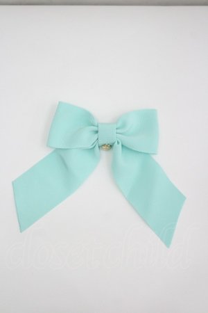 画像: Angelic Pretty / おめかしロゴハートチャームリボンクリップ  サックス I-26-04-08-095-AP-AC-SA-ZI