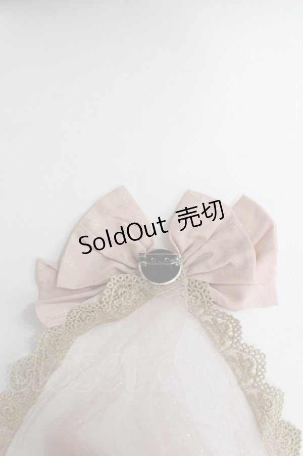 画像3: LOLITAその他(お買取対象外) / リボンラメチュールショール  ピンクｘゴールド I-26-04-08-012-LO-ZA-SA-ZI (3)