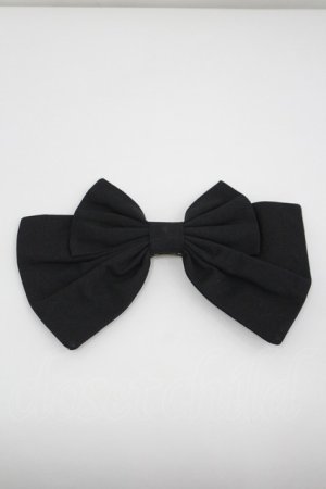 画像: LOLITAその他(お買取対象外) / リボンバレッタ  黒 I-26-04-08-096-LO-AC-SA-ZI