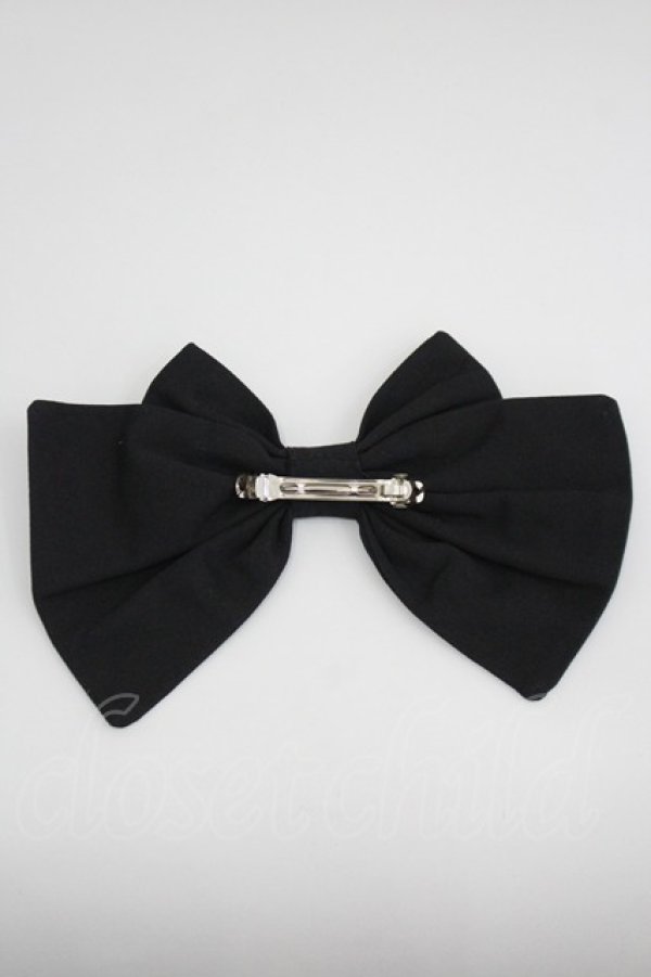 画像2: LOLITAその他(お買取対象外) / リボンバレッタ  黒 I-26-04-08-096-LO-AC-SA-ZI (2)