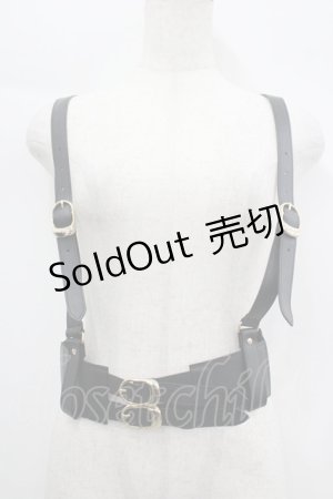 画像: Amavel / サイドゴムハーネスベルト  黒 I-26-04-08-013-CA-ZA-TE-ZI