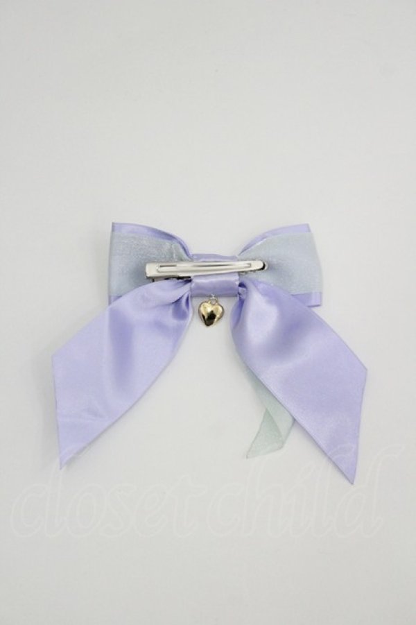 画像2: Angelic Pretty / Dreamyハートチャームリボンクリップ  ラベンダー I-26-04-08-099-AP-AC-SA-ZI (2)