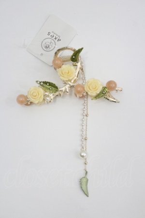 画像: axes femme POETIQUE / ローズヘアークリップ  キナリ I-26-04-08-100-AX-AC-SA-ZI