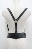 画像2: Amavel / サイドゴムハーネスベルト  黒 I-26-04-08-013-CA-ZA-TE-ZI (2)