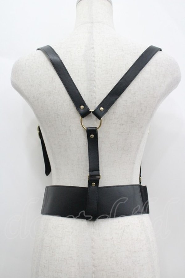 画像2: Amavel / サイドゴムハーネスベルト  黒 I-26-04-08-013-CA-ZA-TE-ZI (2)