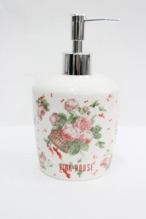 画像: PINK HOUSE / エターナルローズ柄ソープディスペンサー   I-26-04-08-106-LO-ZA-TE-ZI