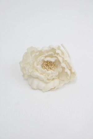 画像: PINK HOUSE / パール使いフラワーコサージュ  白 I-26-04-08-107-LO-ZA-TE-ZI