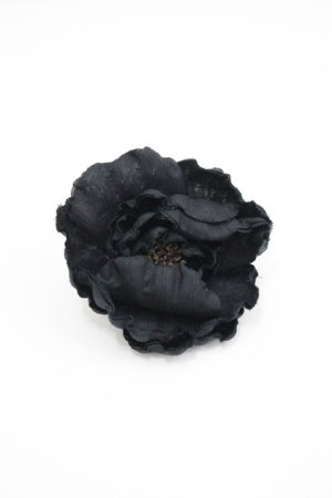 画像: PINK HOUSE / パール使いフラワーコサージュ  黒 I-26-04-08-108-LO-ZA-TE-ZI