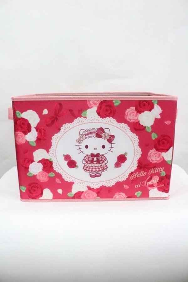 画像1: m petit by misako / 収納ボックス  中赤 I-26-04-08-111-LO-ZA-TE-ZI (1)