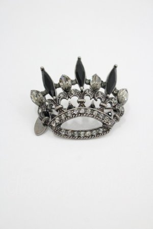 画像: PINK HOUSE / クラウンブローチ  シルバー×黒 I-26-04-08-112-LO-AC-TE-ZI